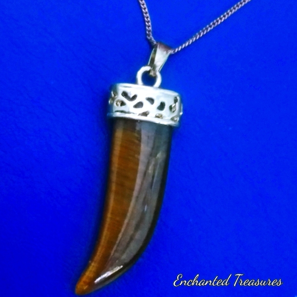 .°°·.TIG£R§_🐅_E¥E (Tiger Tooth Pendant) - Picture 4 of 4